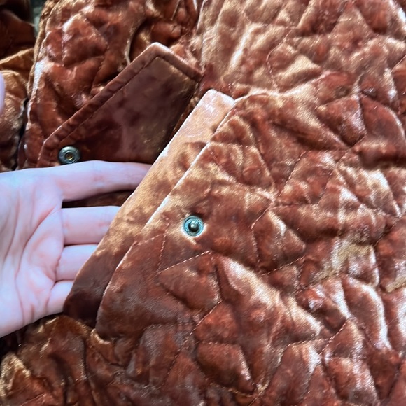 Bernardo Velvet Quilted Star Bomber Jacket PS - Picture 14 of 16